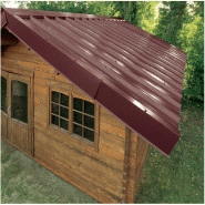 Bac acier laqué 1045 50/100 - coloris - rouge 8012, largeur - 105 cm, longueur - 250 cm
