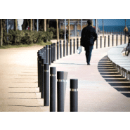 Borne Hospitalet Durable - H214F - Composite haute résistance recyclable, anneau acier inoxydable_1