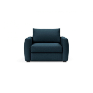 INNOVATION LIVING - Fauteuil design COSIAL Navy Blue convertible en lit 80x202 cm avec accoudoirs rembourrés_1