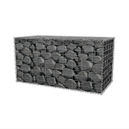 Vidaxl panier de gabion acier galvanisé 100x50x50 cm 142549_1