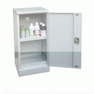 Armoire de sûreté pour produits dangereux - L920 x P420 x H1800 - Réf DDHJ0085 - 240L - Bac de rétention et étagères réglables_1