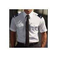 Chemise pilote blanche manches courtes - Militaires, Gendarmerie, Police et Sécurité_1