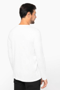 T-shirt Supima col V manches longues homme - 100% coton peigné - Kariban Premium - Réf: PK306_1