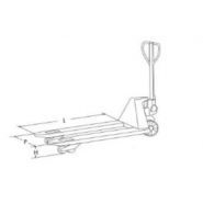 Transpalette manuel à deux rouleaux - Modèle 700 - Butti - 1150 mm - Capacité 2500 kg_1