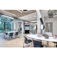 Sorbonne pédagogique  mobile en verre et hauteur de travail 900mm - AEROEM_1