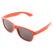 Lunettes de soleil en plastique - Protection UV 400 - Doming sur branches inclus - Couleur orange_1