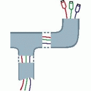 Cache-câble blanc pour moulure - PVC rigide auto-adhésif - H.100 x P.7 cm_1