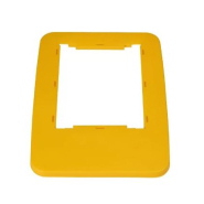 Conteneur PB 2x80L Biflux Noir - TRI-EN-KIT 2003 - Polypropylène - Couvercles Jaune et Gris_1