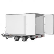 PS1520 - Remorque fourgon en bois Saris - 2000 kg - Double essieu - Freinée_1