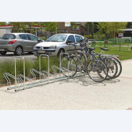 Râtelier Hollandais sur 2 niveaux pour 8 vélos avec arceaux antivol_1