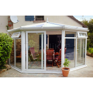 Véranda sur mesure OXFORD V4 - Version Vitrage sans Imposte_1