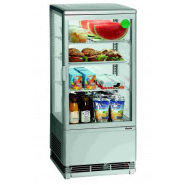 Mini vitrine réfrigérée 78l, argent , pour chr, traiteurs, boulangeries, pâtisseries et chocolateries -professionnelle bartscher_1