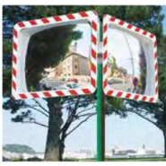 Miroir de surveillance traité anti-vieillissement - cadre recyclable avec fixation universelle_1