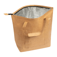 Sac isotherme zippé en papier recyclé laminé avec doublure aluminium - anses courtes_1