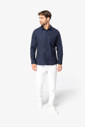 Chemise écoresponsable en flanelle homme - Native Spirit - Réf: NS520 - 100% coton biologique - Coupe droite_1