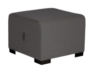 Pouf 1 place - Structure bois (pin) - Assise mousse polyuréthane - Revêtement tissu - Anti feu - Normé OEKO TEX - Patins antidérapants_1