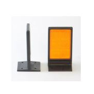 Réflecteur pour glissières béton 100% étanche - STI Balisage routier - Dimensions 80x120 mm - Fixation simple ou double face_1