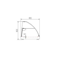 Vitrine à tapas professionnelle à poser, avec led intérieur pour la mise en valeur des produits - bcld-6 coreco_1