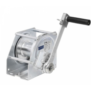 Treuil manuel deux vitesses avec dispositif anti-mou