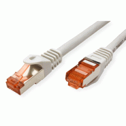 Cordon ROLINE S/FTP(PiMF) Cat.6, LSOH, Component Level, gris, 2 m_1