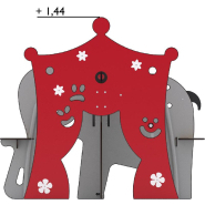 Maisonnette de jeu Circus réf-8049443 - Hags - pour enfants 1 à 5 ans - dimensions 1600x1000 mm_1