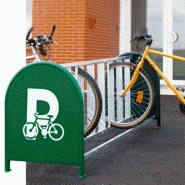 Support cycles 16 places - acier galvanisé avec panneaux signalétiques - Réf : 8204760_1