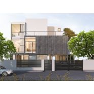 Tournay - clôture en aluminium - gamme Cocoon - design minimaliste horizontal - thermolaquage certifié Qualicoat - garantie 10 ans_1