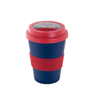 Mug thermos personnalisable - double paroi, 300 ml, avec couvercle et poignée en silicone_1