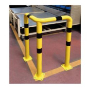 Arceau d'angle 3 pieds en acier 3mm - Finition peinture sur zinc - STI Balisage routier_1