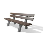 Banc public classique et élégant PICADILLY - Longueurs 150 et 200 cm - Lames premium et pieds monobloc - ADS EQUIPEMENTS EURL_1