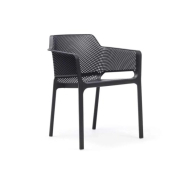 Fauteuil en résine Net Nardi - Stamp - structure polypropylène renforcée fibre de verre - usage extérieur_1