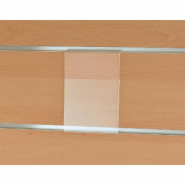 Porte-affiche A6 vertical - fond rainuré - PET transparent 0.6mm_1