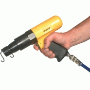 Coffret marteau-burineur pneumatique RC 210 mm PRO Lacme - 7 joules - 2.500 c/mn - Avec 5 burins et accessoires_1