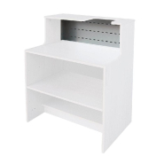 Comptoir droit Evolution 90x60x78/110cm - sans tiroir - blanc_1