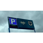 Enseigne drapeau électronique programmable - 70x70cm - Résolution couleur P4, P5, P8 - Capteur de luminosité_1