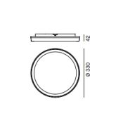 Hublot plafonnier rond 24W - IP65 - IK08 - 330mm diamètre - Diffuseur opale_1