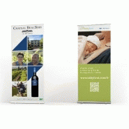 Service de création graphique pour stands - Newdisplay - Conception de roll-up, kakemono et X-banner_1