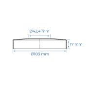 Cache platine inox Ø42,4mm_1