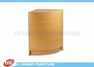 Comptoir en bois supplémentaire - Coin incurvé - Lyonbon - Certification SGS et ISO_1