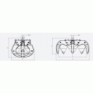 Grappins RP250 4P Rozzi - Compact avec vérins intégrés, carters de protection et dispositif de rotation_1