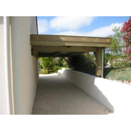 Préau à toit plat sur mesure - Dimensions 300x500 - Abri La Romagne - Fabrication artisanale et prestations personnalisées_1