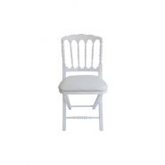 Napoléon iii - chaise pliante - vif furniture - blanc_1