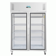 Armoire réfrigérée positive - 2 portes vitrées - GN 2/1 - 770 L | Polar - CW198_1
