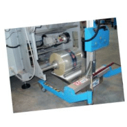 Chariot de manipulation Lift & Drive avec plateau en V - Sécurisé et adaptable pour bobines et charges cylindriques_1