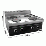 Cuisinière électrique - 9,2 kW - 4 plaques rondes  - Mario 700 | GGM -EHK873E_1