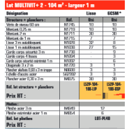 Échafaudage MULTIVIT+2 - Largeur 1 m - Lot 104 m² - Classe 3 : 200 kg/m² - Longueur 13 m - Hauteur 8 m - Ø 49 mm galvanisé_1