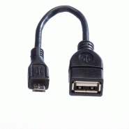 VALUE Câble USB 2.0, USB A femellle - Micro USB B mâle, OTG, 0,15 m_1