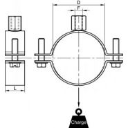 72173 - Colliers de fixation Bene Inox - Acier zingué - Diamètres 15 à 200 mm - Fermeture rapide_1