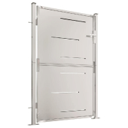 Vidaxl portail de jardin 100x150 cm acier inoxydable 316862_1