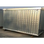Container de stockage galva / démontable / 2m00 x 2m30 x 2m20 (h)
